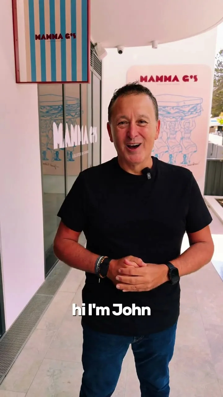 John Gambaro standing inside Mamma G's
